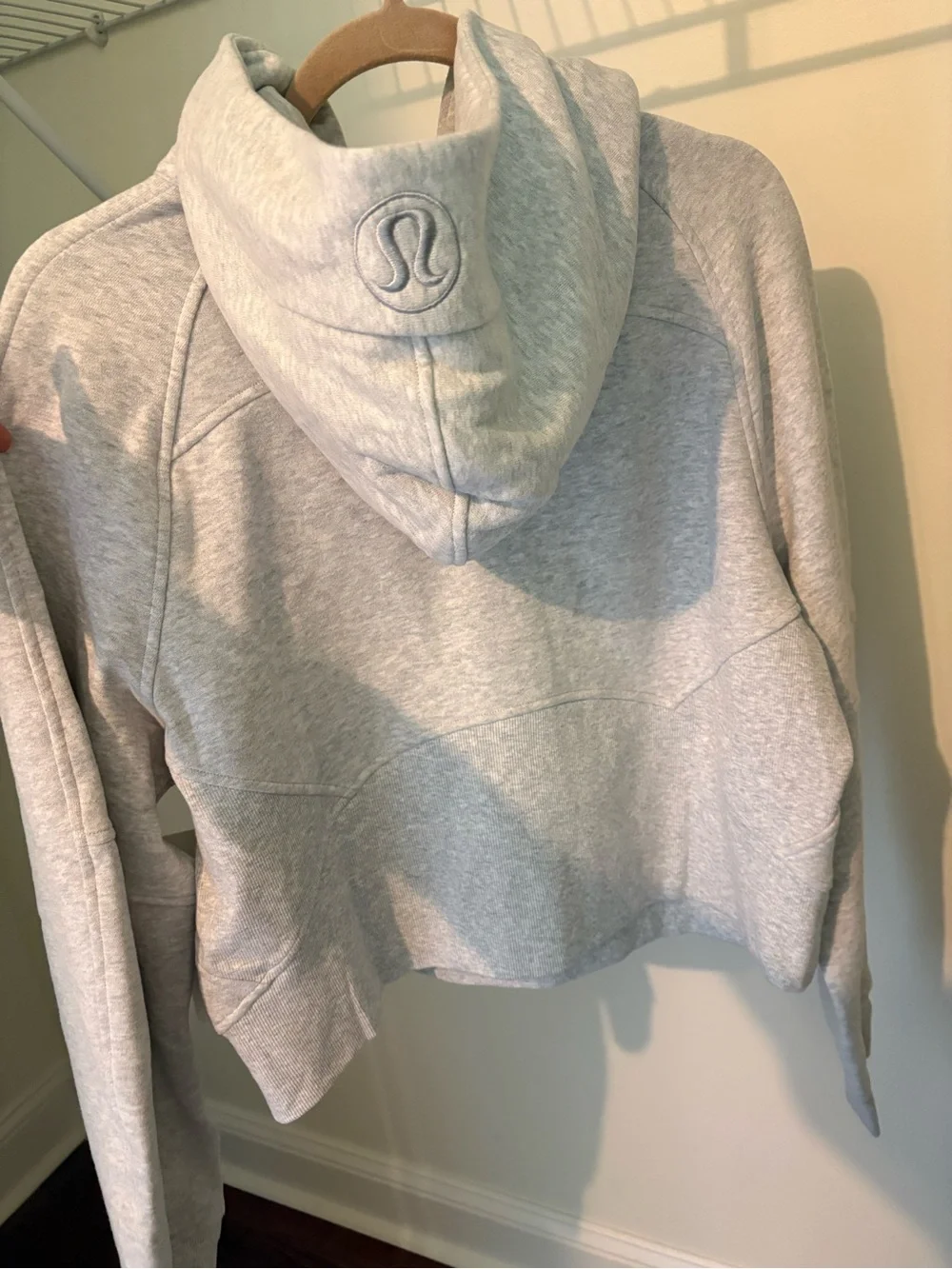 lululemon athletica Light Gray Half-Zip Hoodie Pullover